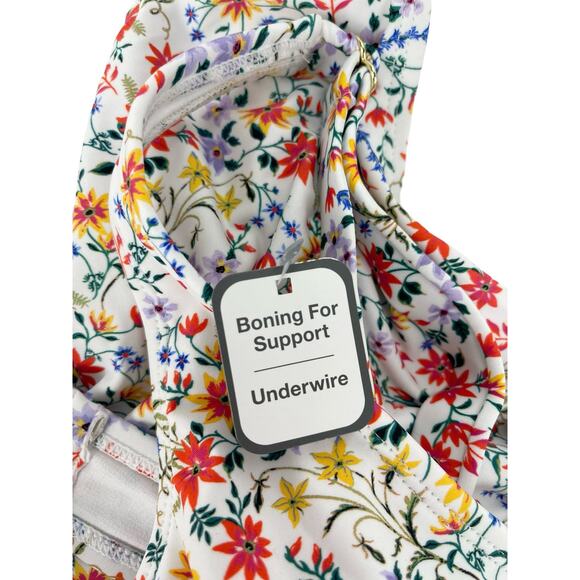 NWT TIME & TRU 2-PIECE SWIMSUIT Women’s 3X Top 2X Bottom MULTICOLOR FLORAL - Picture 9 of 9